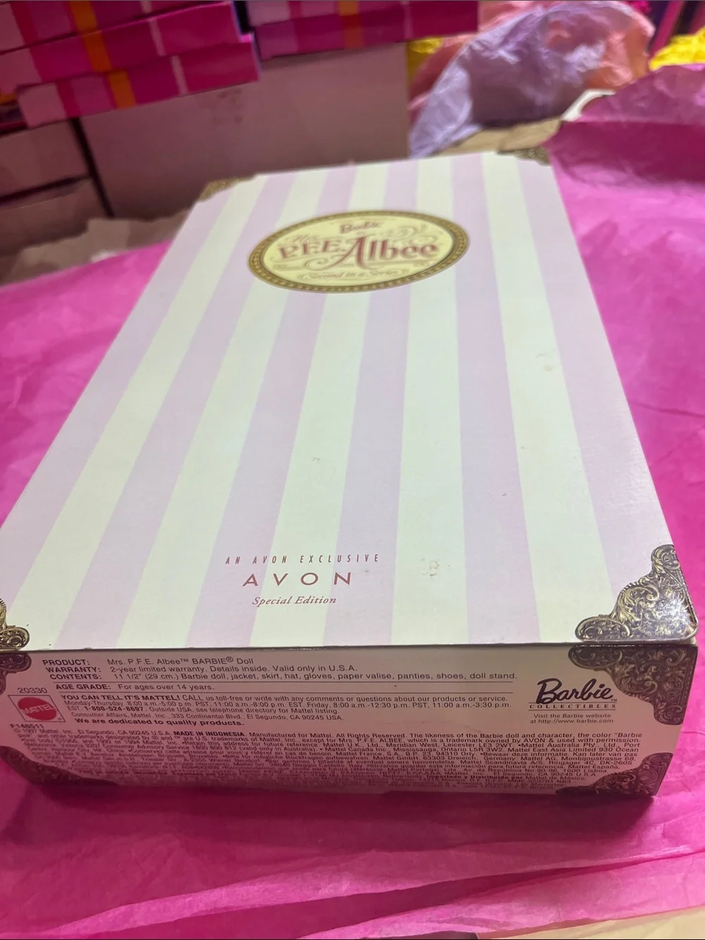 Mattel printed avon