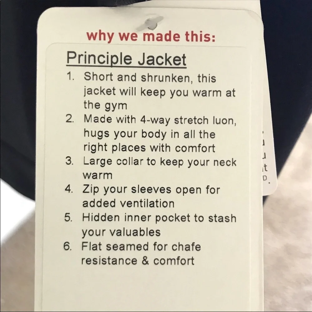 lululemon athletica cropped bomber