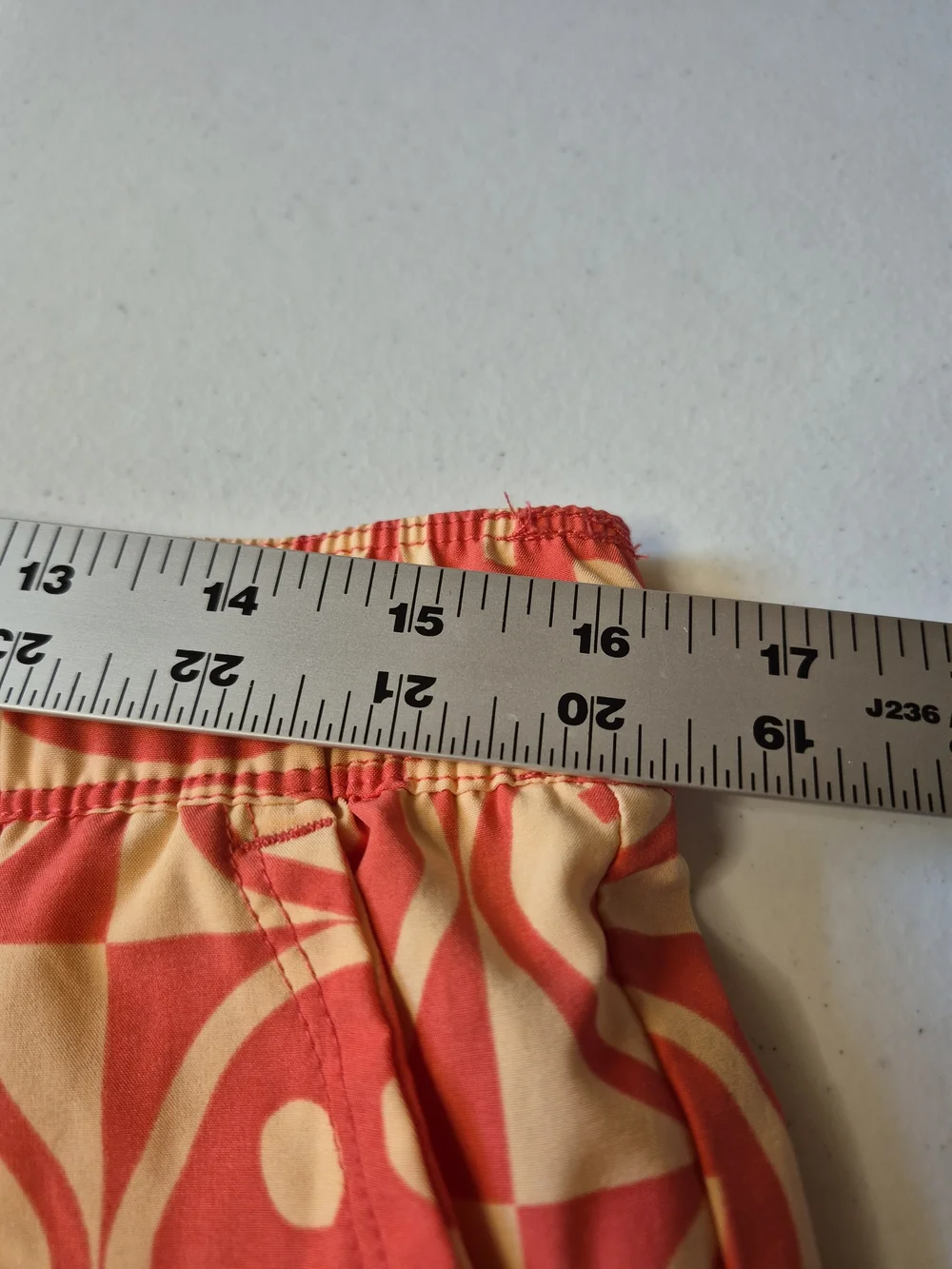 Men's Orange Smiley Print Drawstring Hybrid Shorts 4241/4