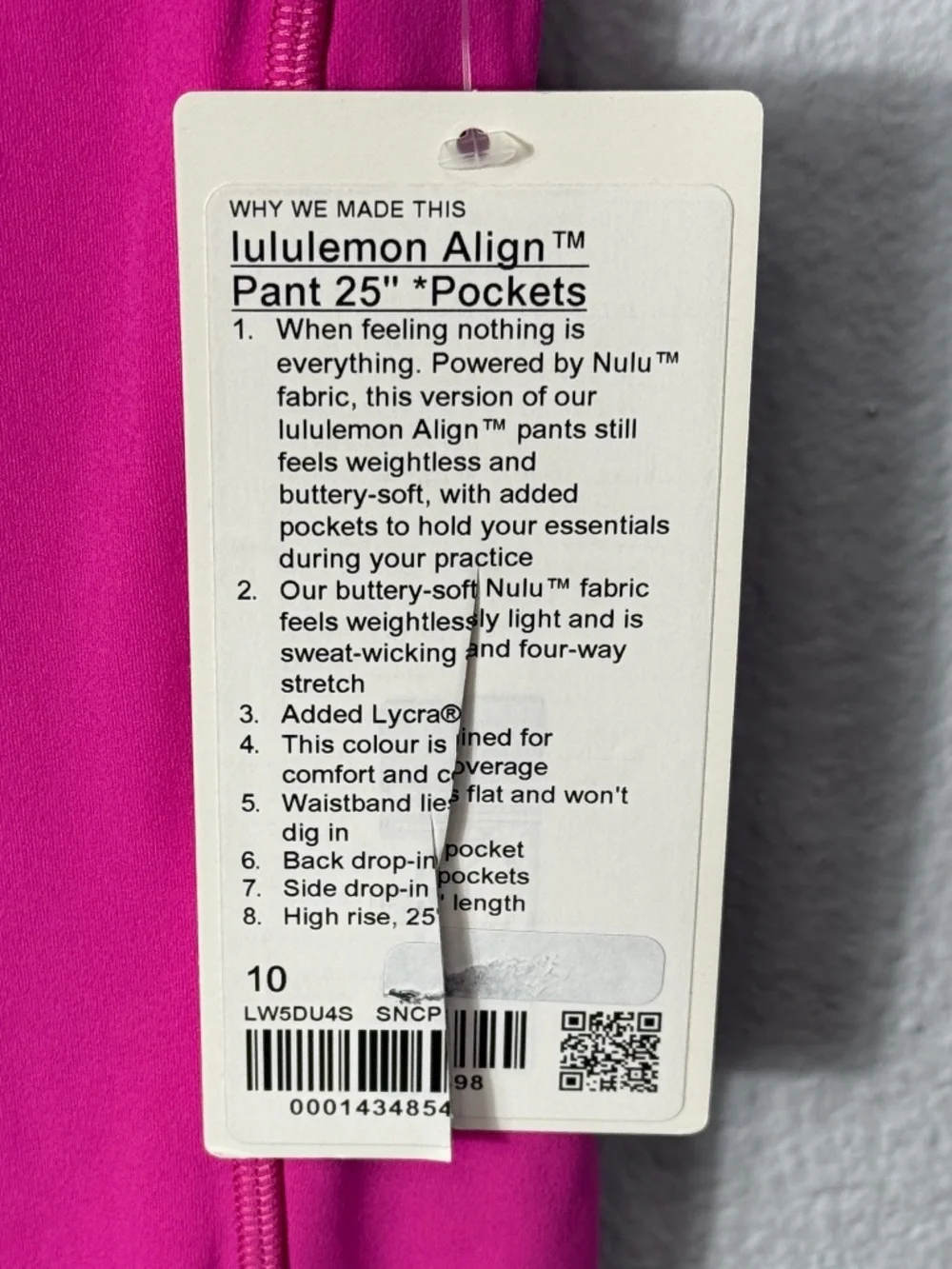 lululemon athletica new tag
