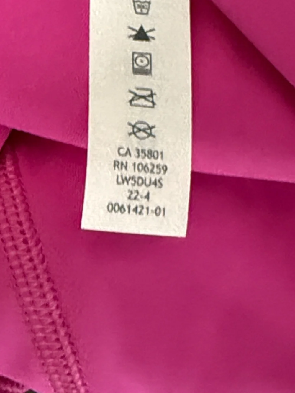 lululemon athletica new tag