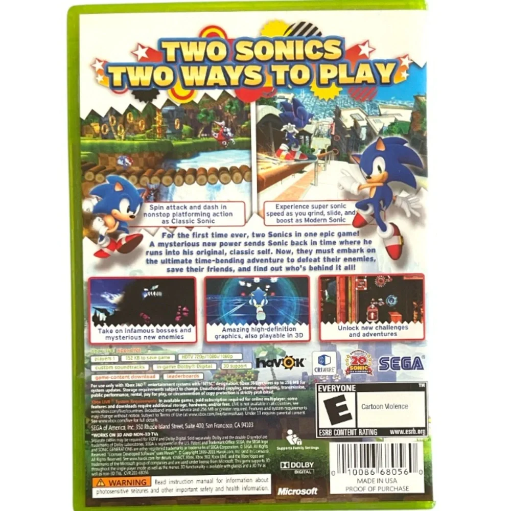 Sega sonic generations