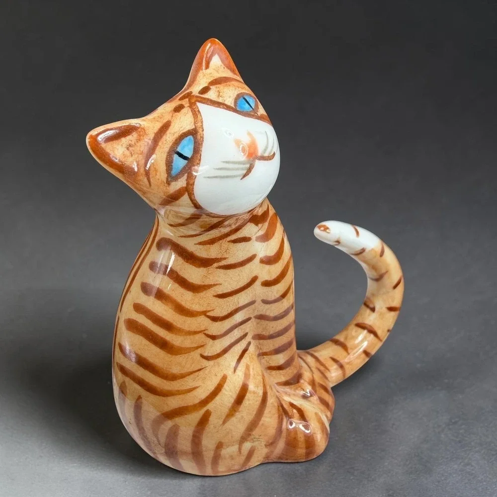 vintage bone China figurine charming orange