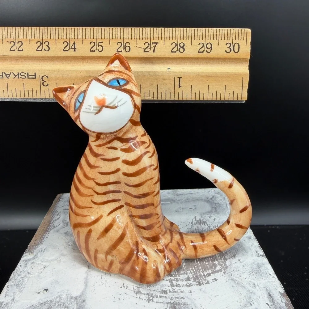 vintage bone China figurine charming orange
