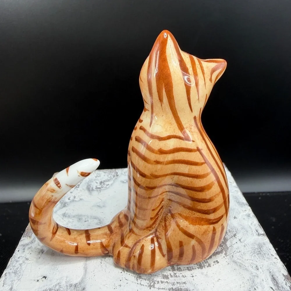 vintage bone China figurine charming orange