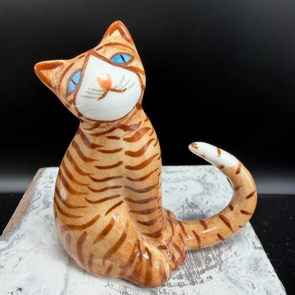 vintage bone China figurine charming orange