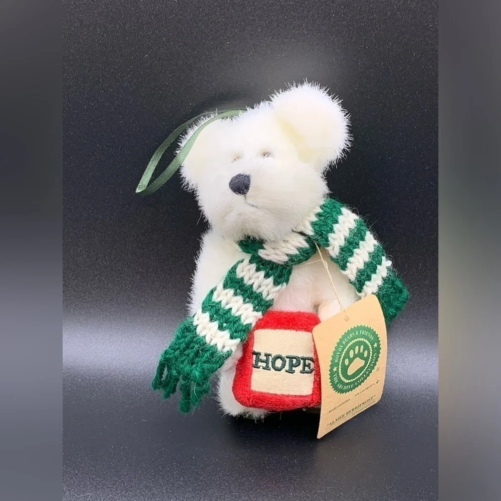 Boyds Bear Almee Berrifrost Ornament Plush Stuffed Animal 5.5