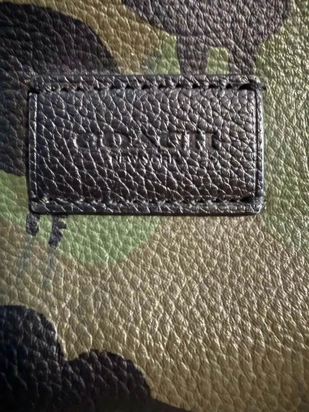 COACH Campus Pack in Printed Pebble Leather Green Camo