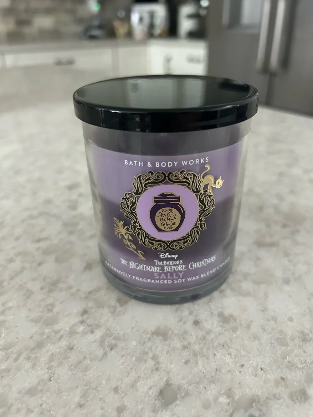 “New” Bath & Body Works Purple 'Sally' The Nightmare Before Christmas Candle