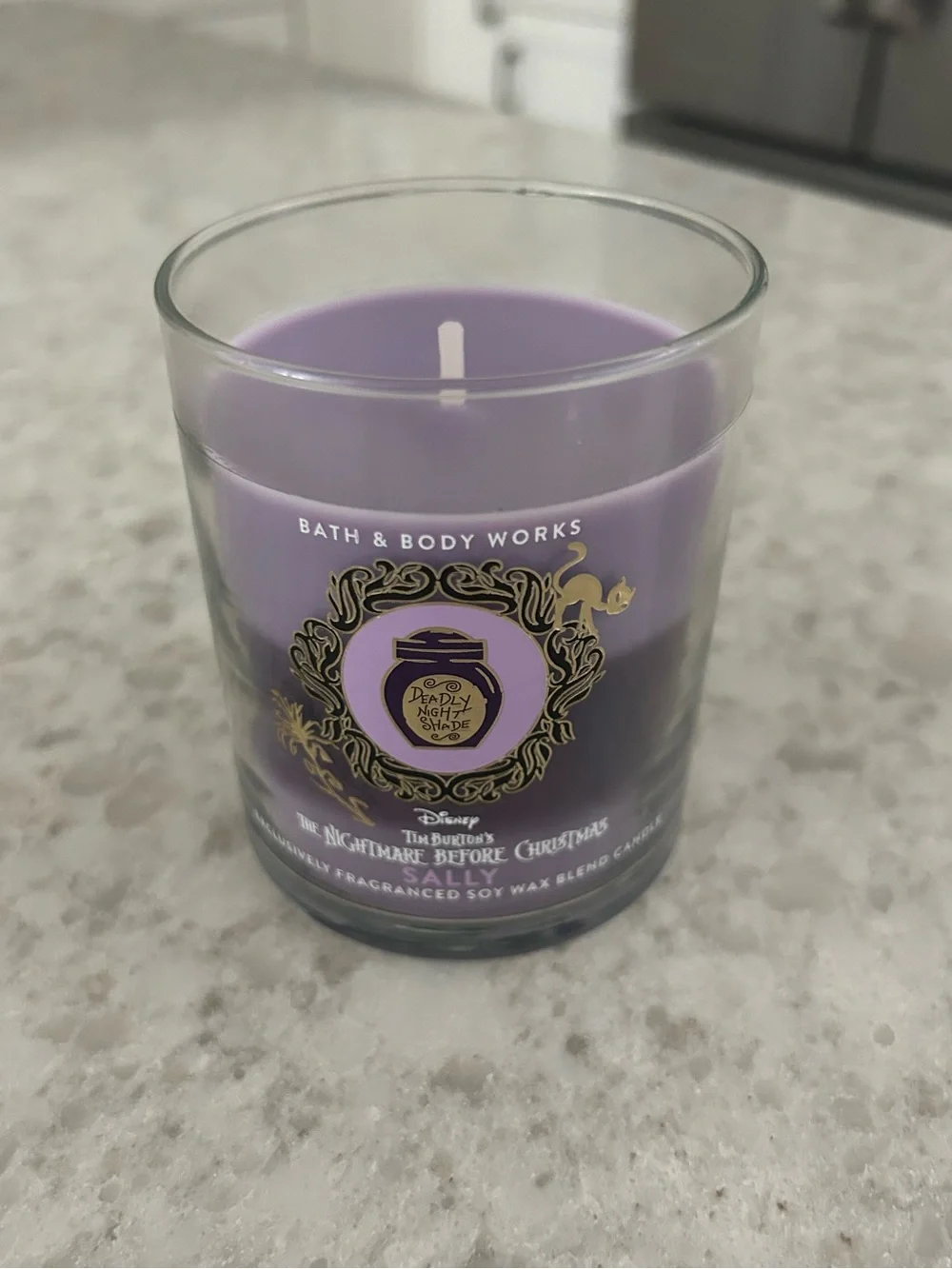 “New” Bath & Body Works Purple 'Sally' The Nightmare Before Christmas Candle