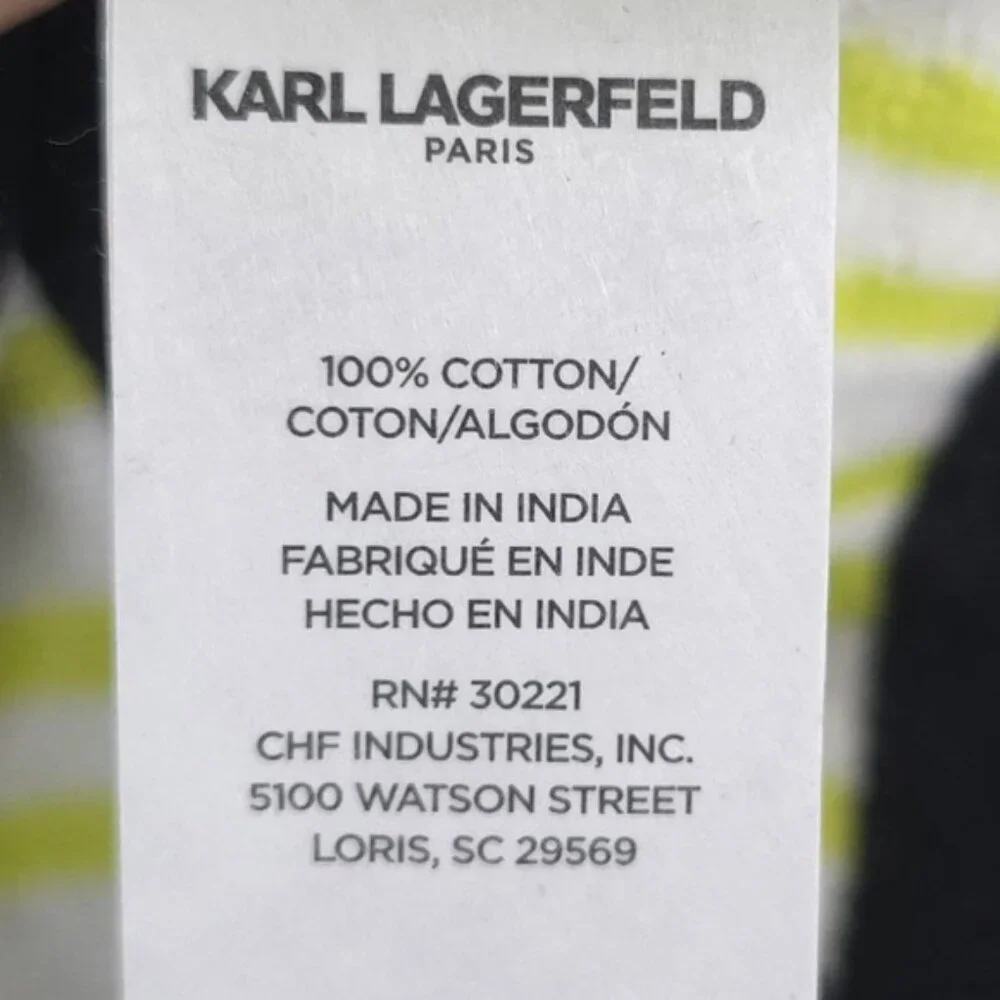 NWT KARL LAGERFELD LOGO TUNIC Beach Towel 36 in X 72 in 6 FEET LONG 100% Cotton‎