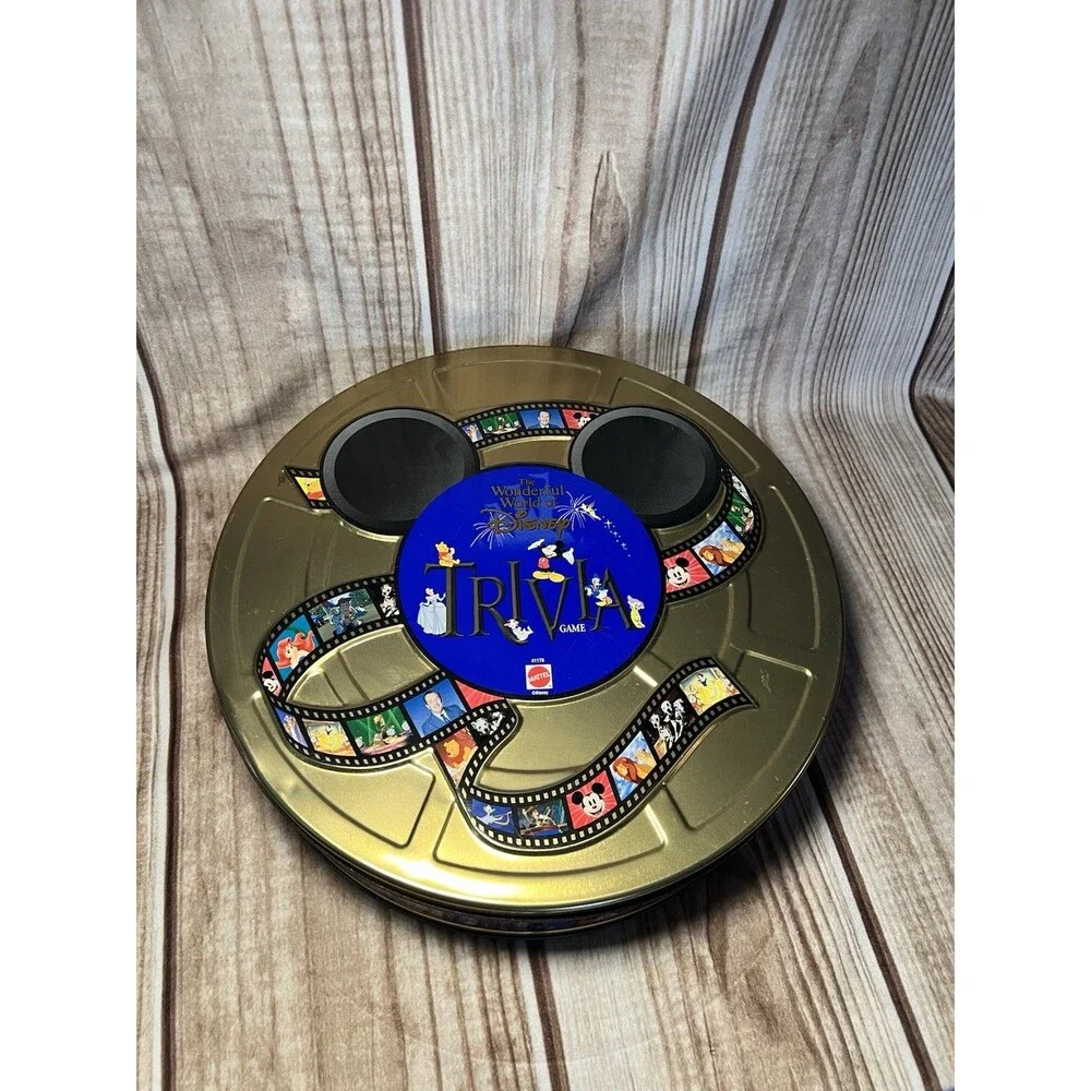 The Wonderful World of Disney Trivia Game – Complete Set in Collectible Tin