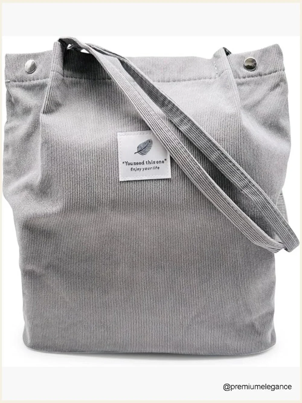 Corduroy Tote Bag Women Lightweight Shoulder Bag Work Shopping Travel