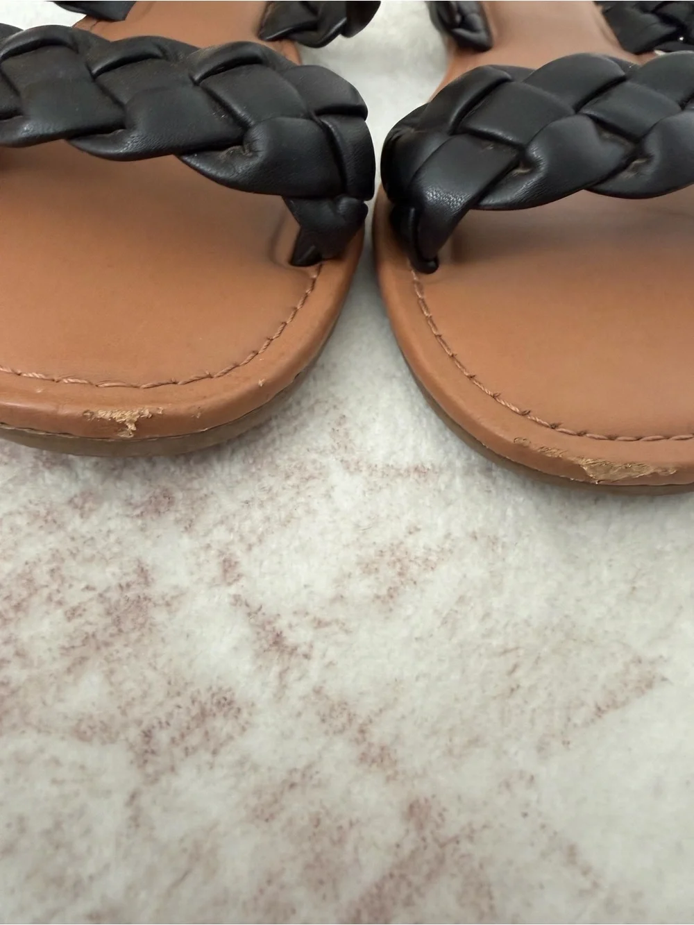 A New Day Lucy Braided Slide Sandals Black Women’s 8