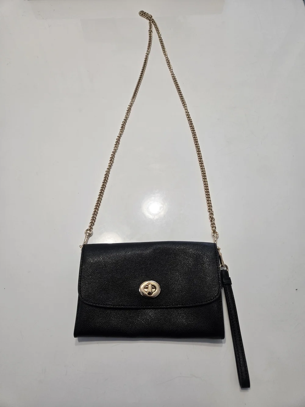 Coach sleek black