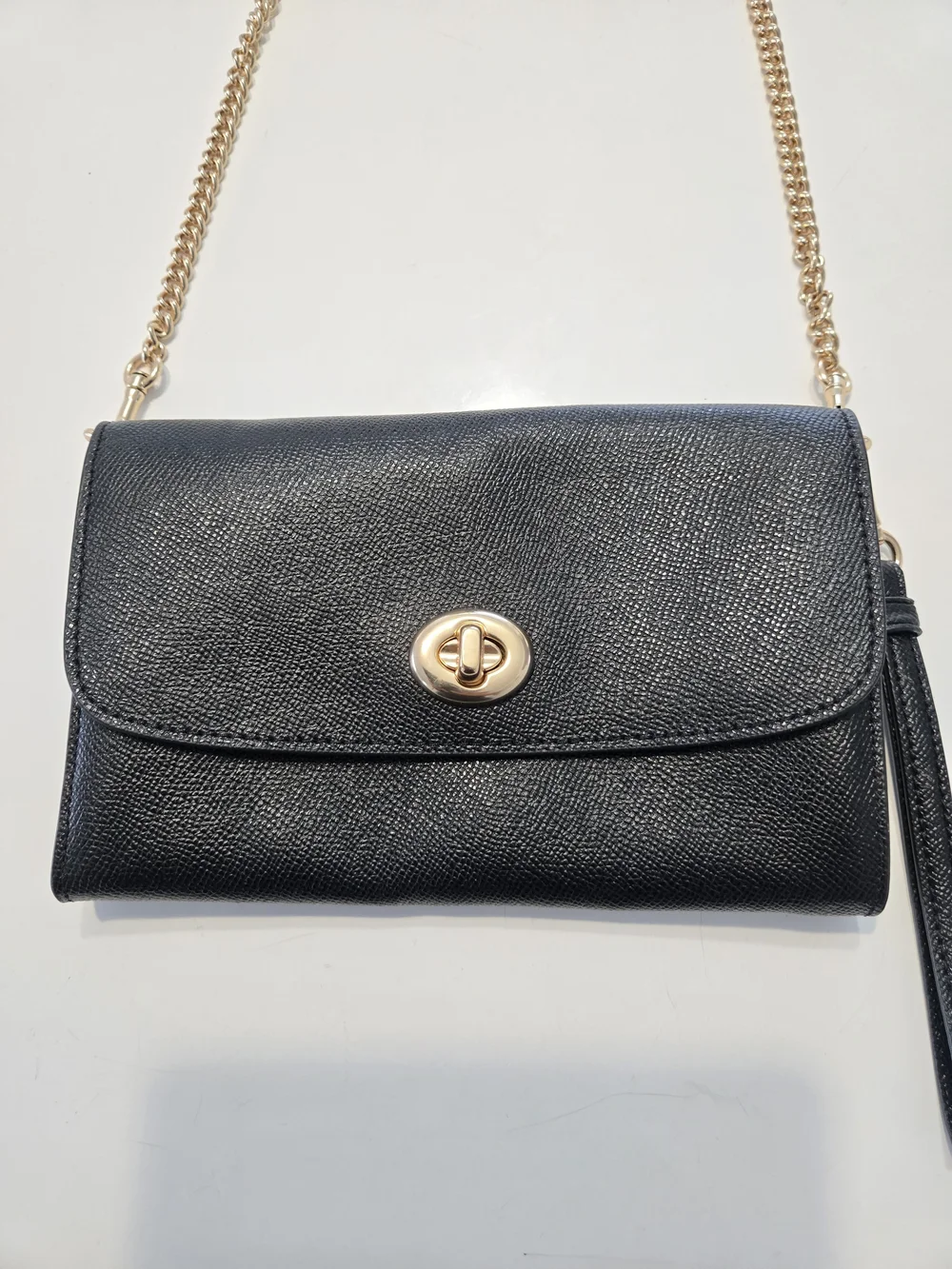 Coach sleek black