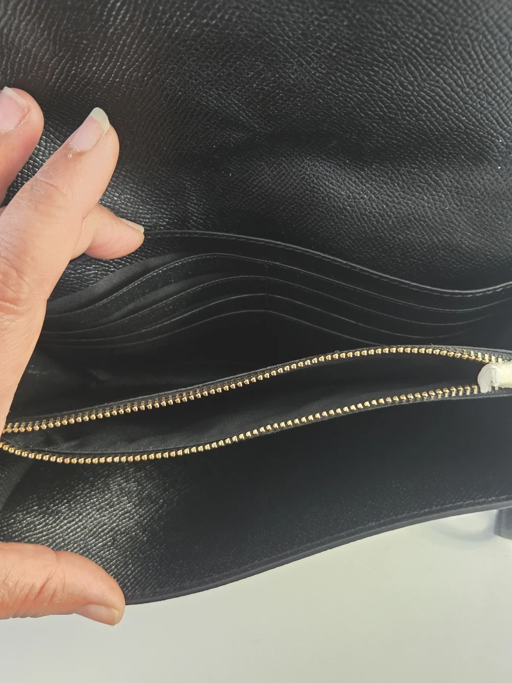 Coach sleek black