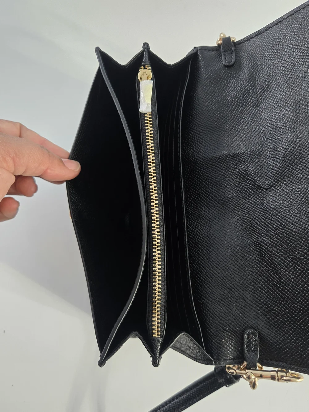 Coach sleek black