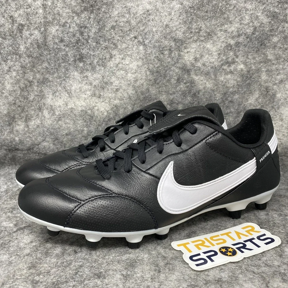 Nike Premier 3 FG Soccer Cleats Mens Size 7 Black White AT5889-010