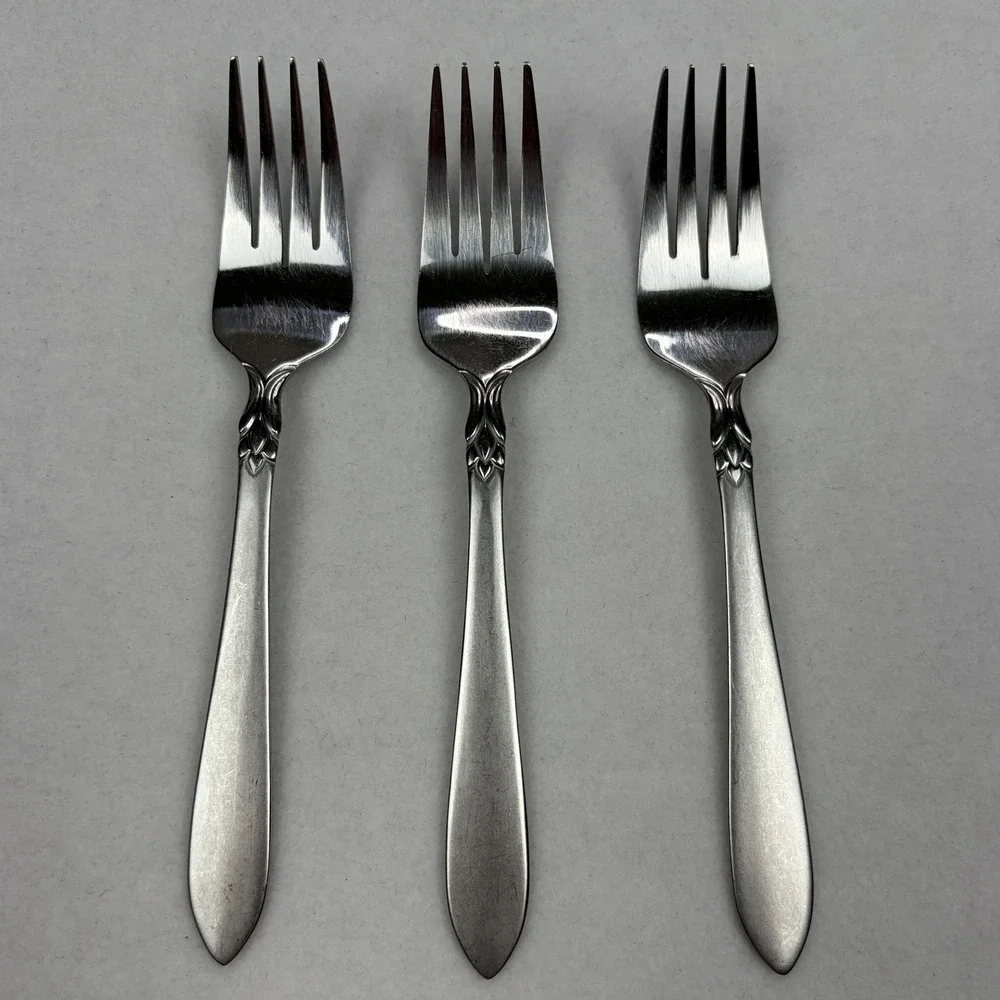 Oneida Simba-Jacqueline Stainless Steel Salad Forks Set of 3