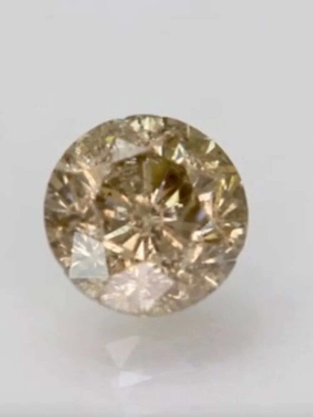 .45 ct Natural Champagne Diamond Round Cut Loose Gemstone