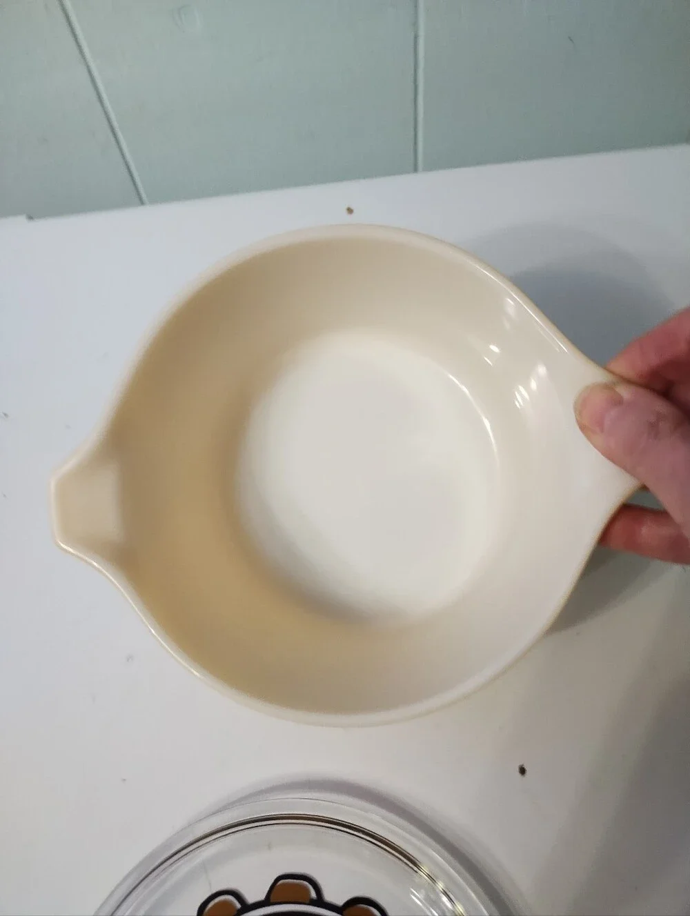 Pyrex bright yellow
