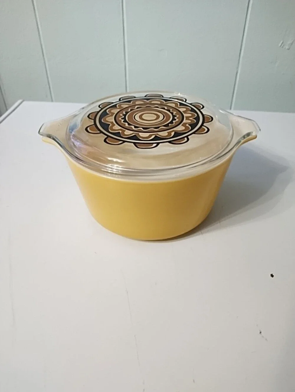 Pyrex bright yellow