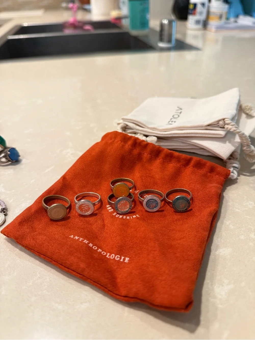 Anthropologie set stackable