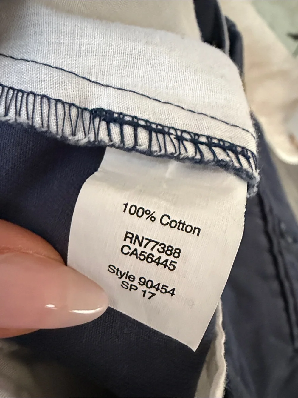 J. Crew 100% cotton
