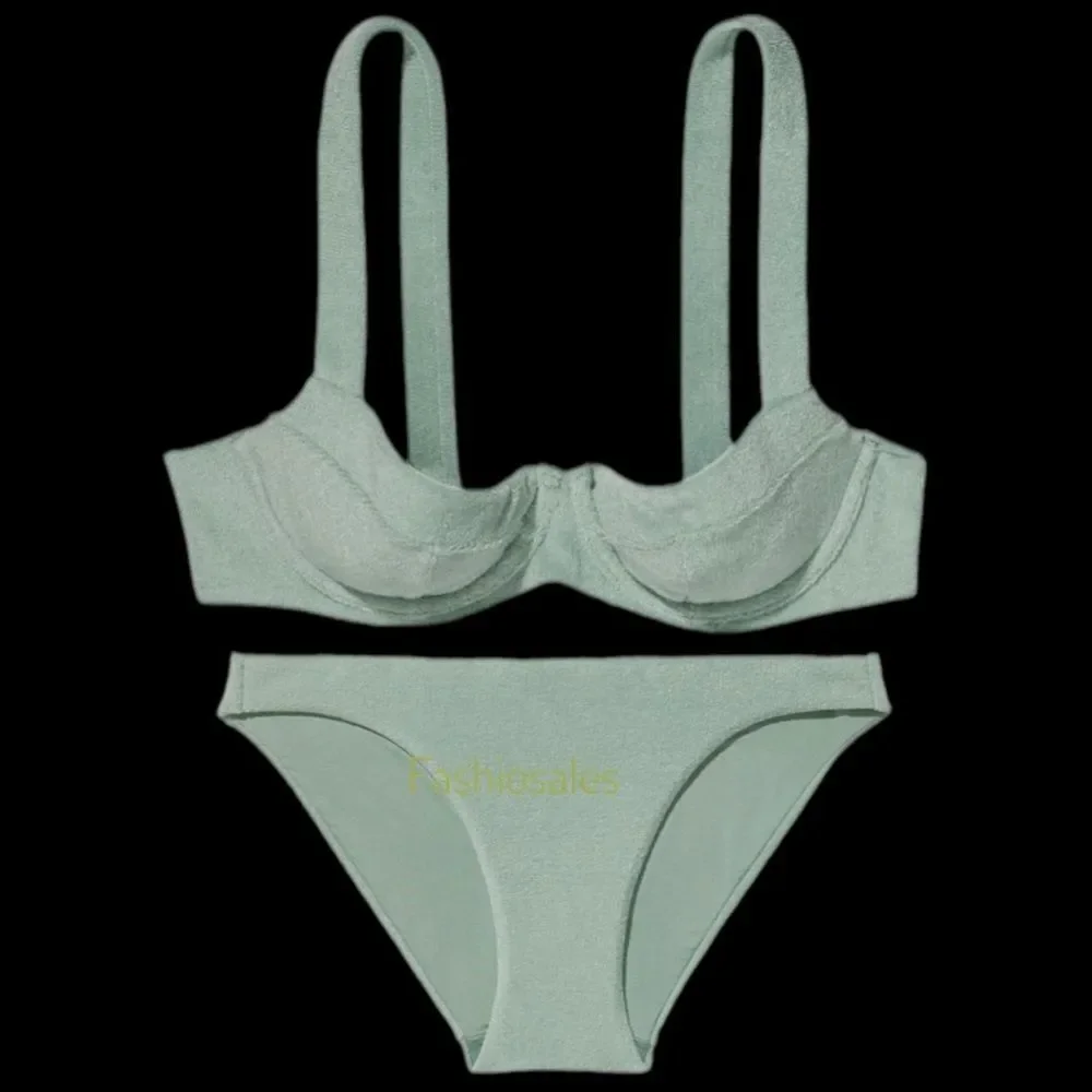 Victorias Secret Set Wicked Push Up without padding terry Bikini Top & Bottom