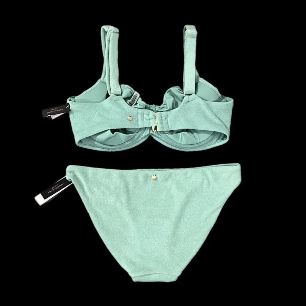 Victorias Secret Set Wicked Push Up without padding terry Bikini Top & Bottom