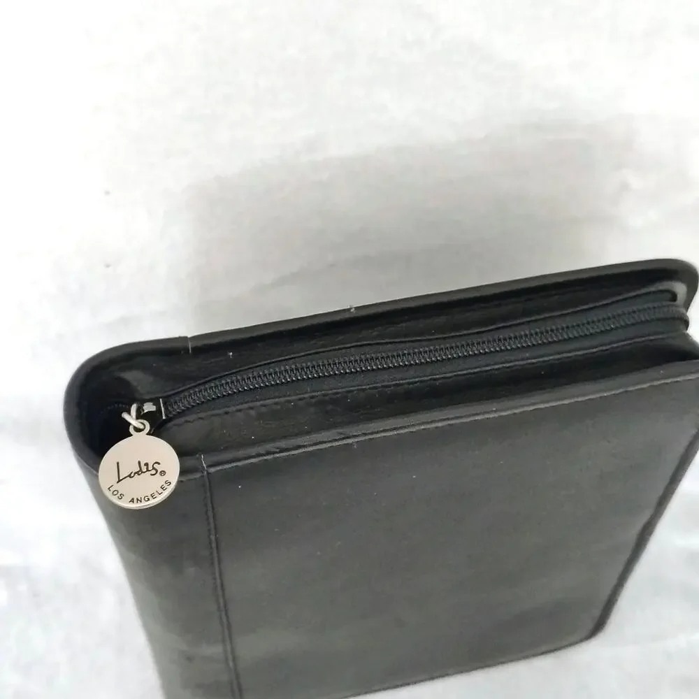Lodis black leather