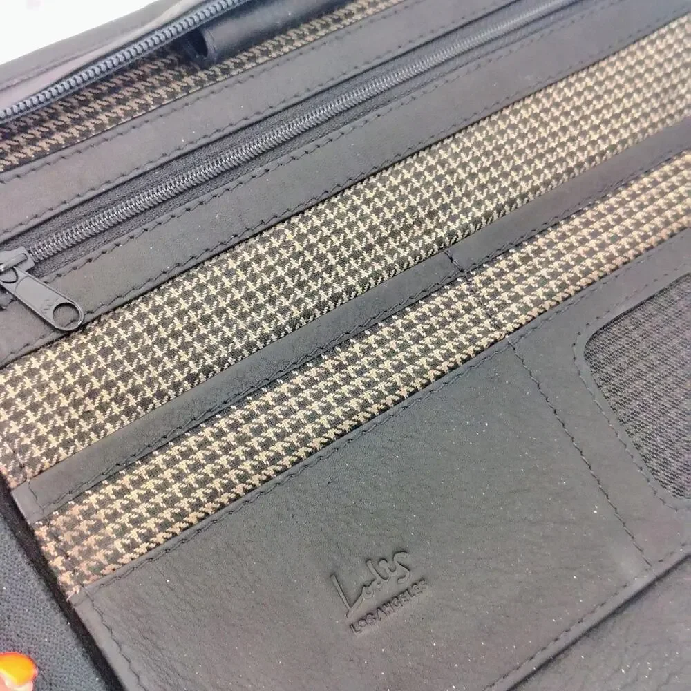 Lodis black leather