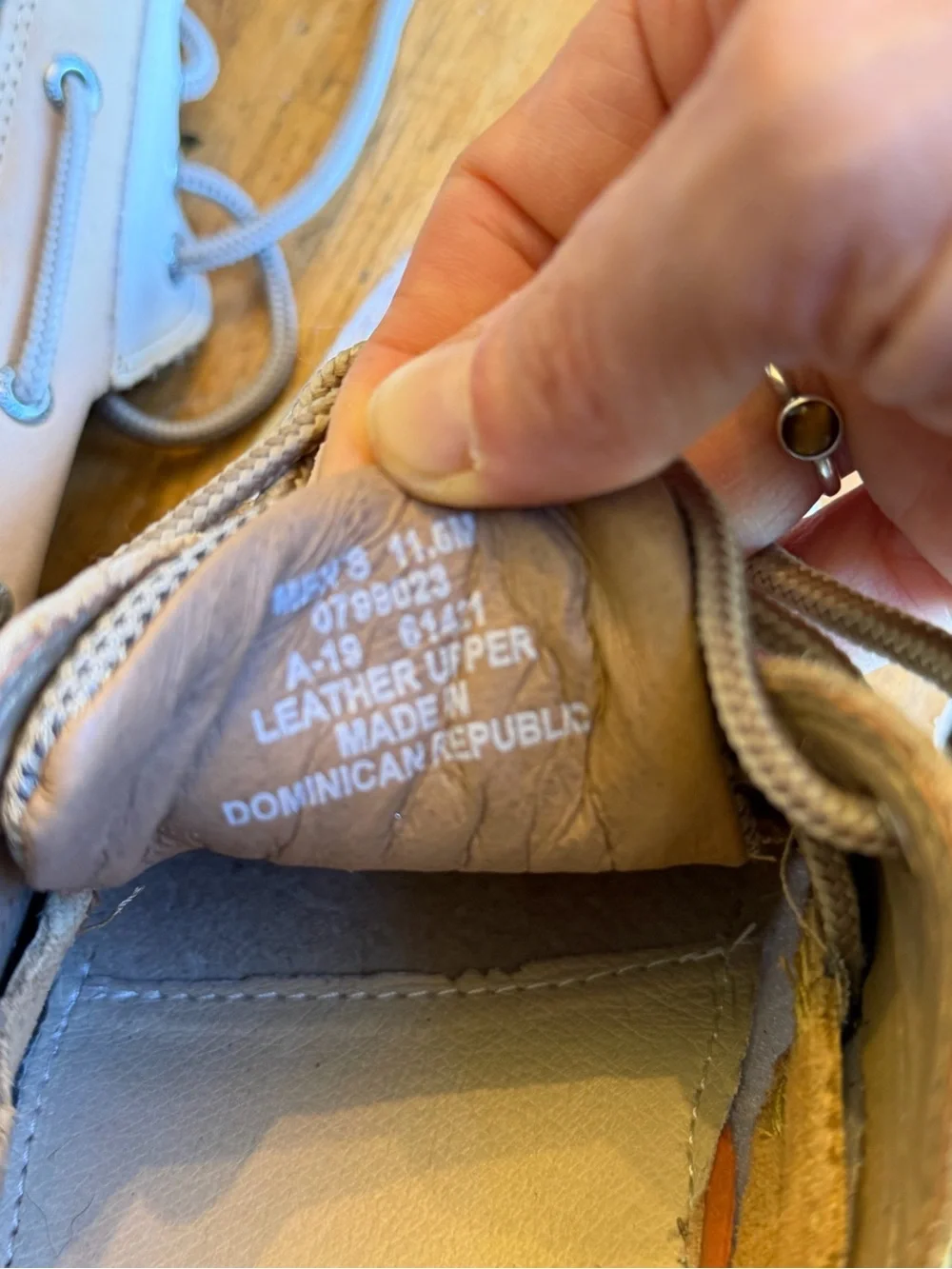 Sperry light tan