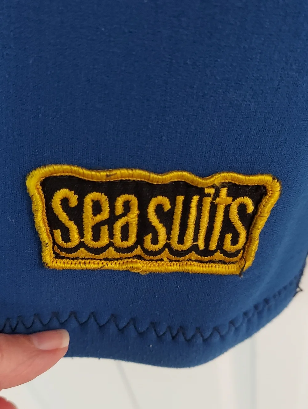 Seasuits of CA, Shortie Scuba, Dive, Surf, Seeval Zipper Blue, Orange