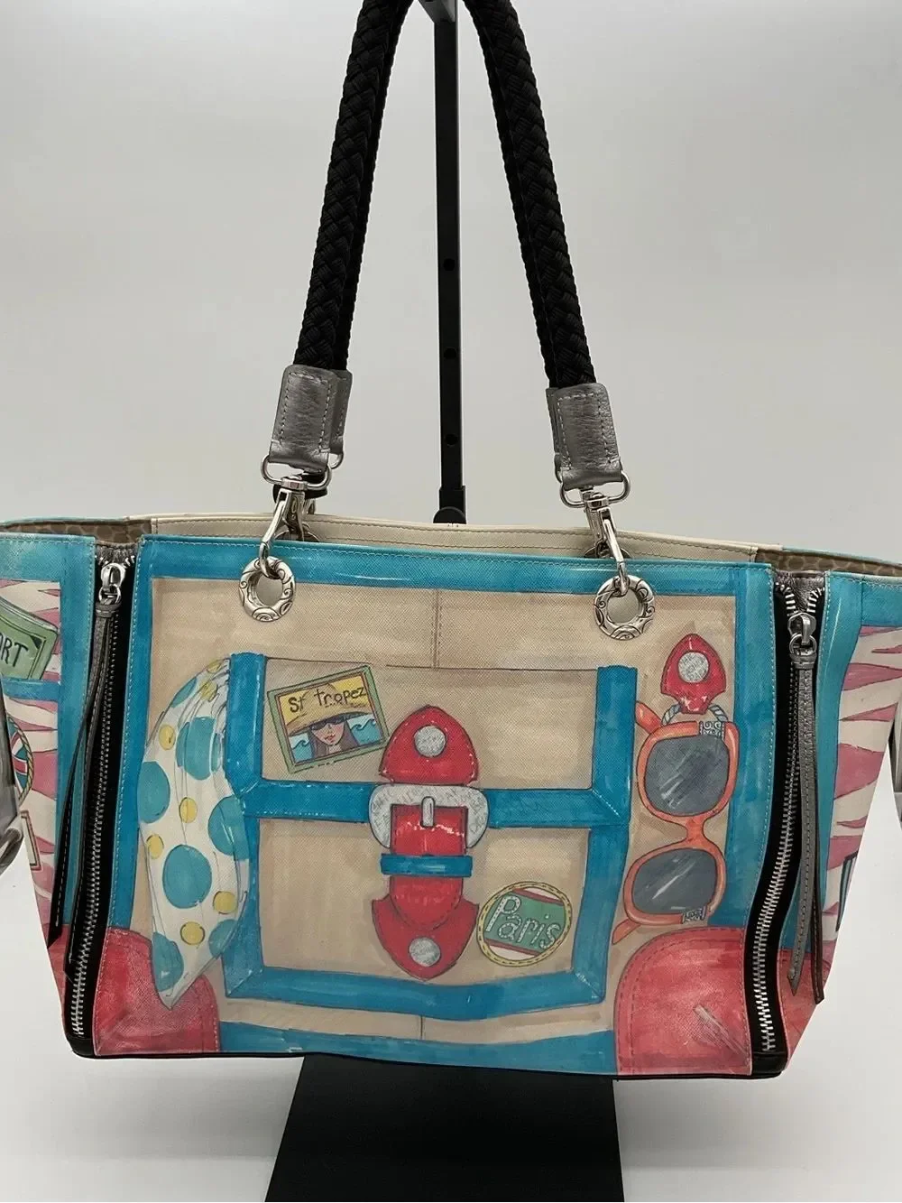Brighton Fashionista St Tropez Travel-Print Large Tote