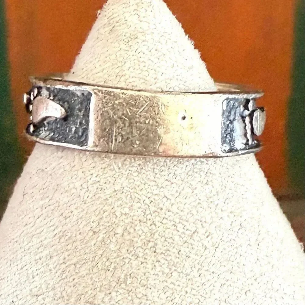 Vintage 925 Sterling Footprint Ring vintage 925