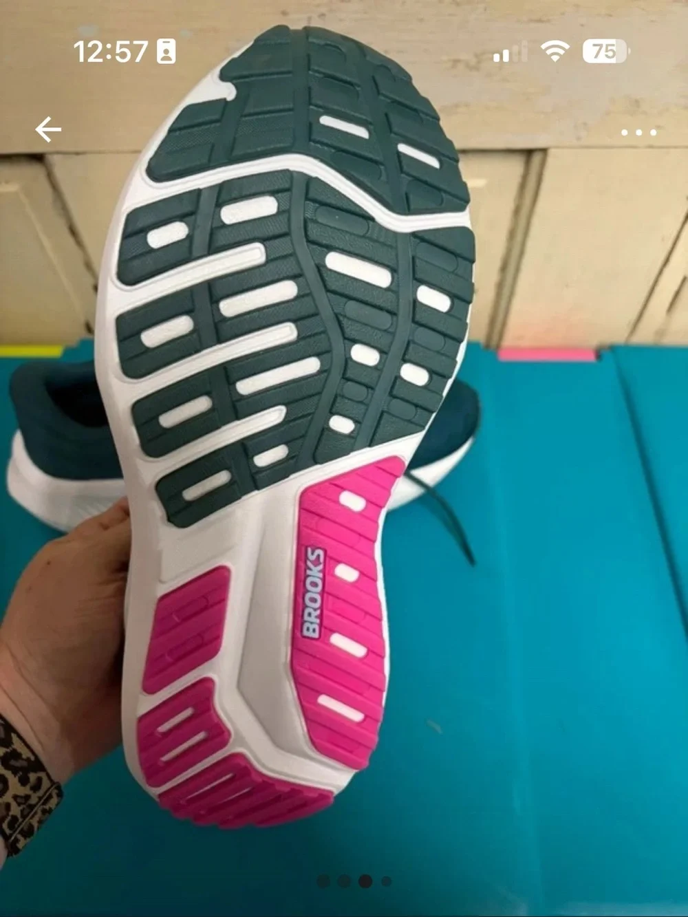 Brooks breathable mesh