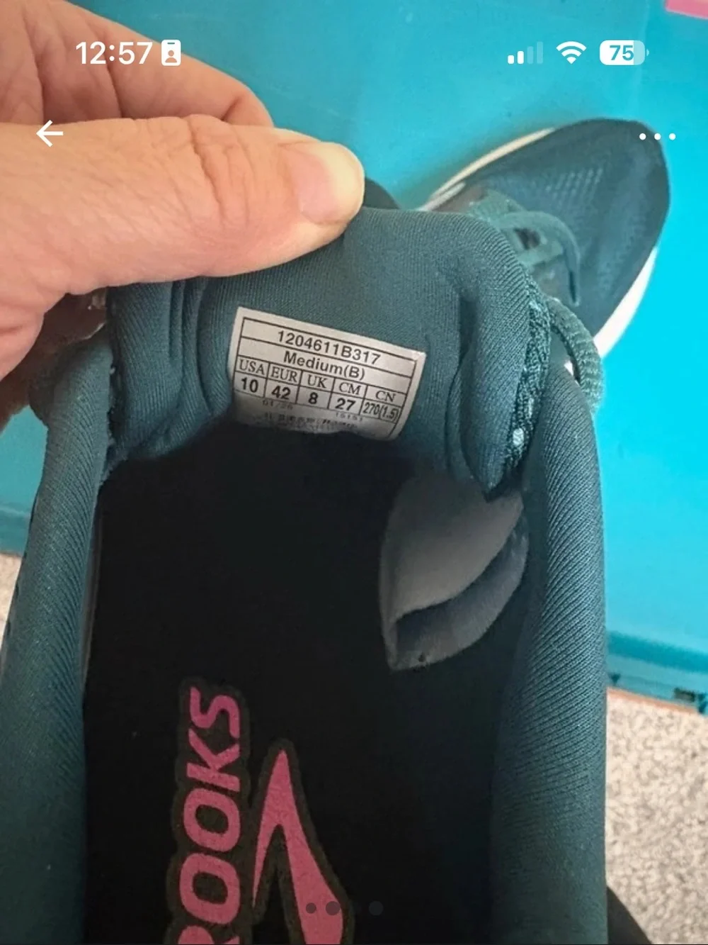 Brooks breathable mesh