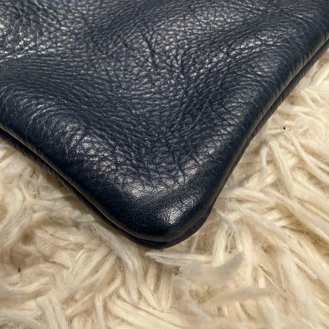 Rare MR.OLIVE Waterproof Leather Sacoche Bag Navy