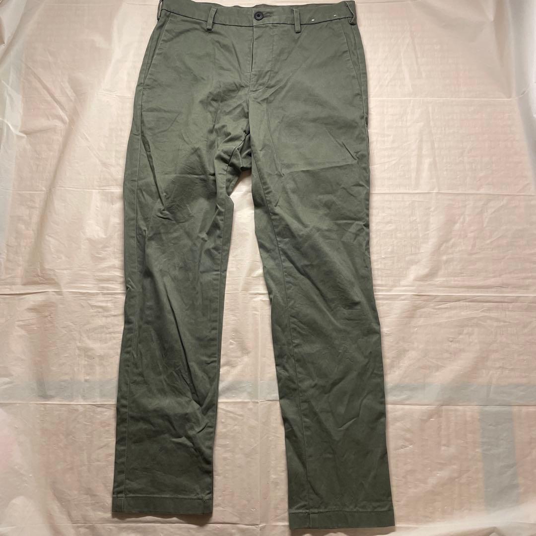 Uniqlo olive green pants, waist 76cm