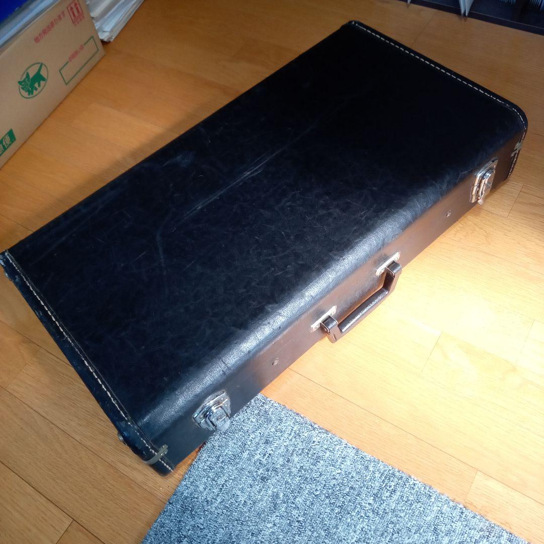 Soprano/Alto Saxophone Double Case, Black, Synthetic Leather (Partial Genuine Leather)