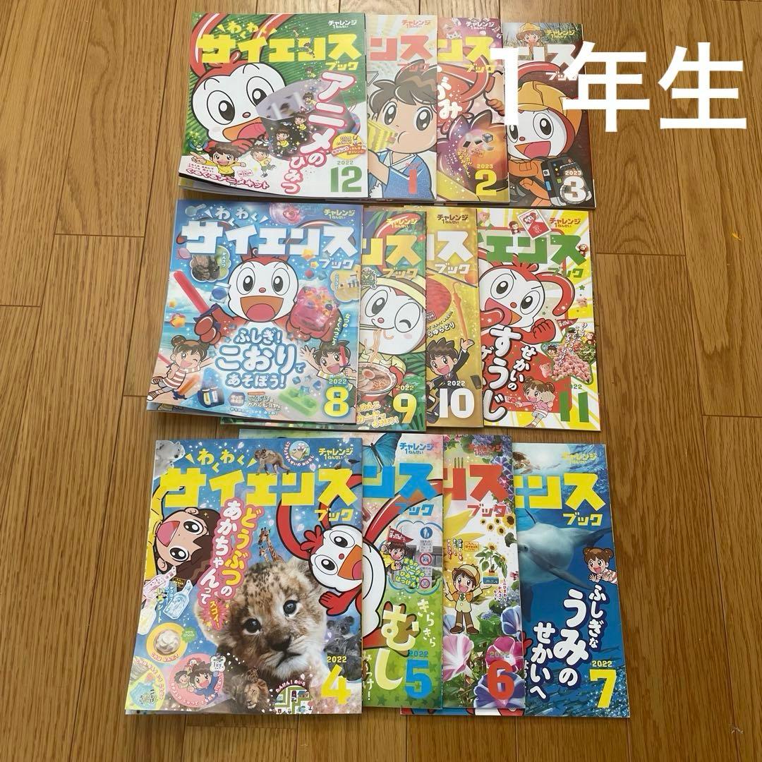 [Near Unused] Challenge 1st Grader Waku Waku Science Book - 1 Year's Worth