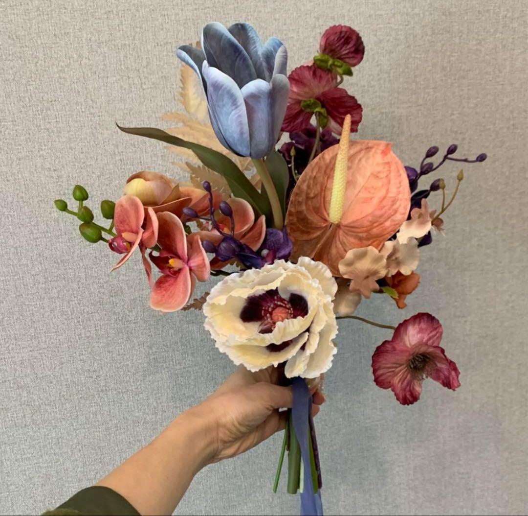 Wedding bouquet and boutonnière set