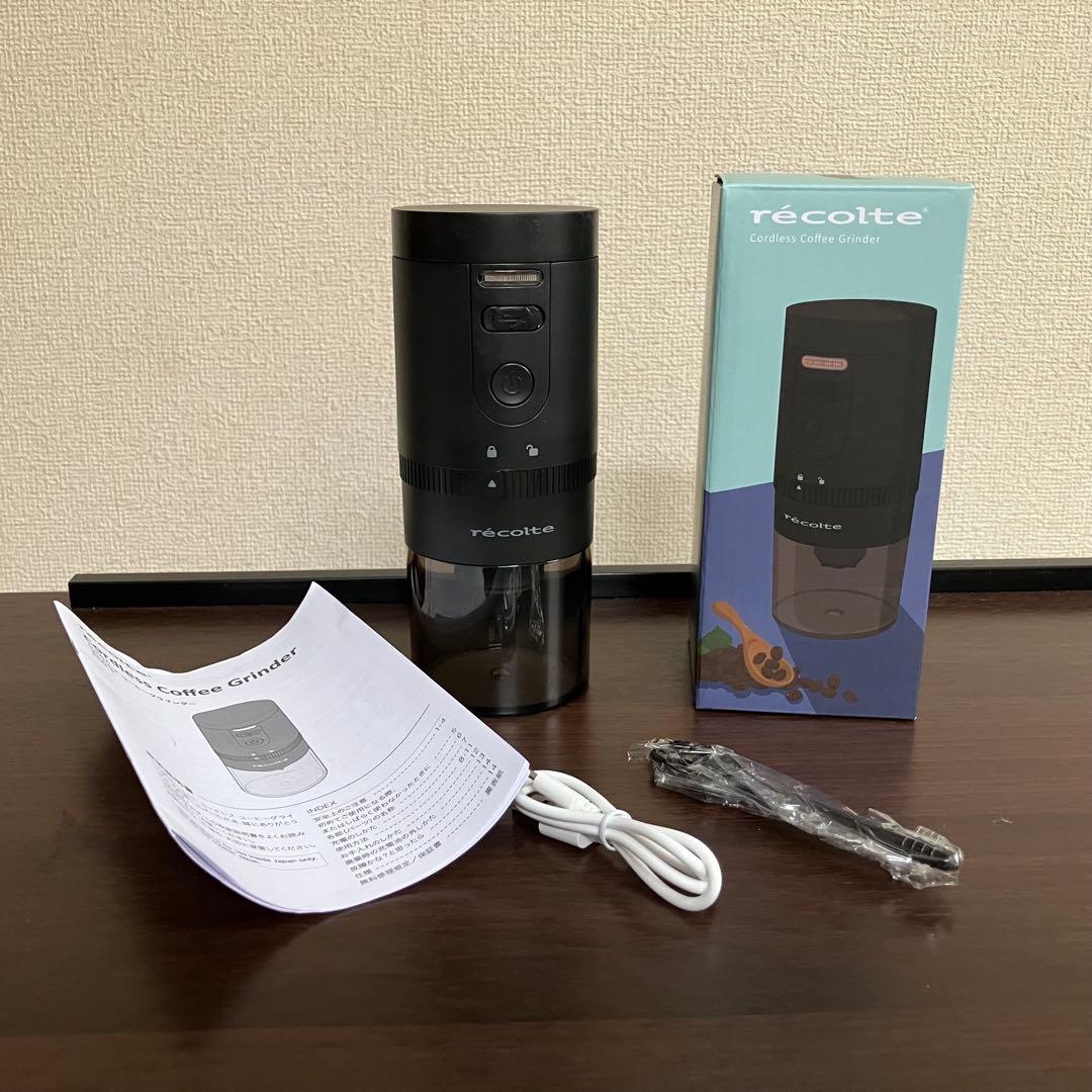 récolte Cordless Coffee Grinder RCM-180 Black - New