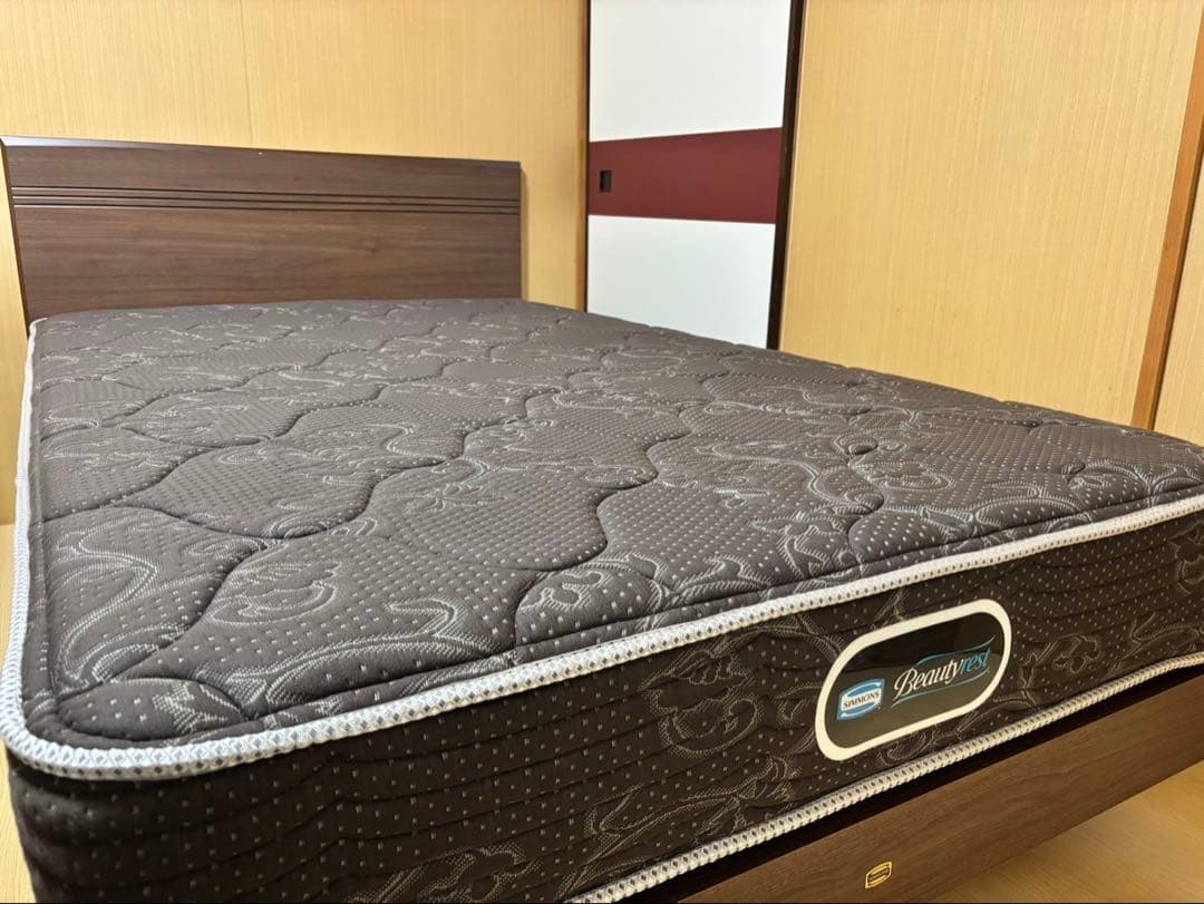 Semi-double bed frame and mattress. Price negotiable before disposal.