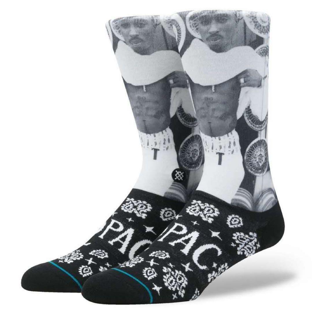 1 Pair STANCE 2pac Socks Men's L 26-29cm 5