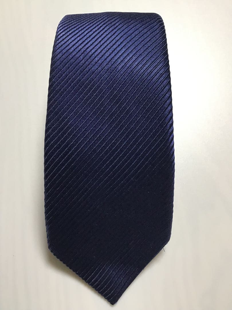 THE SUIT COMPANY Navy Checkered Tie ☆ 100% Silk ★ Free Shipping