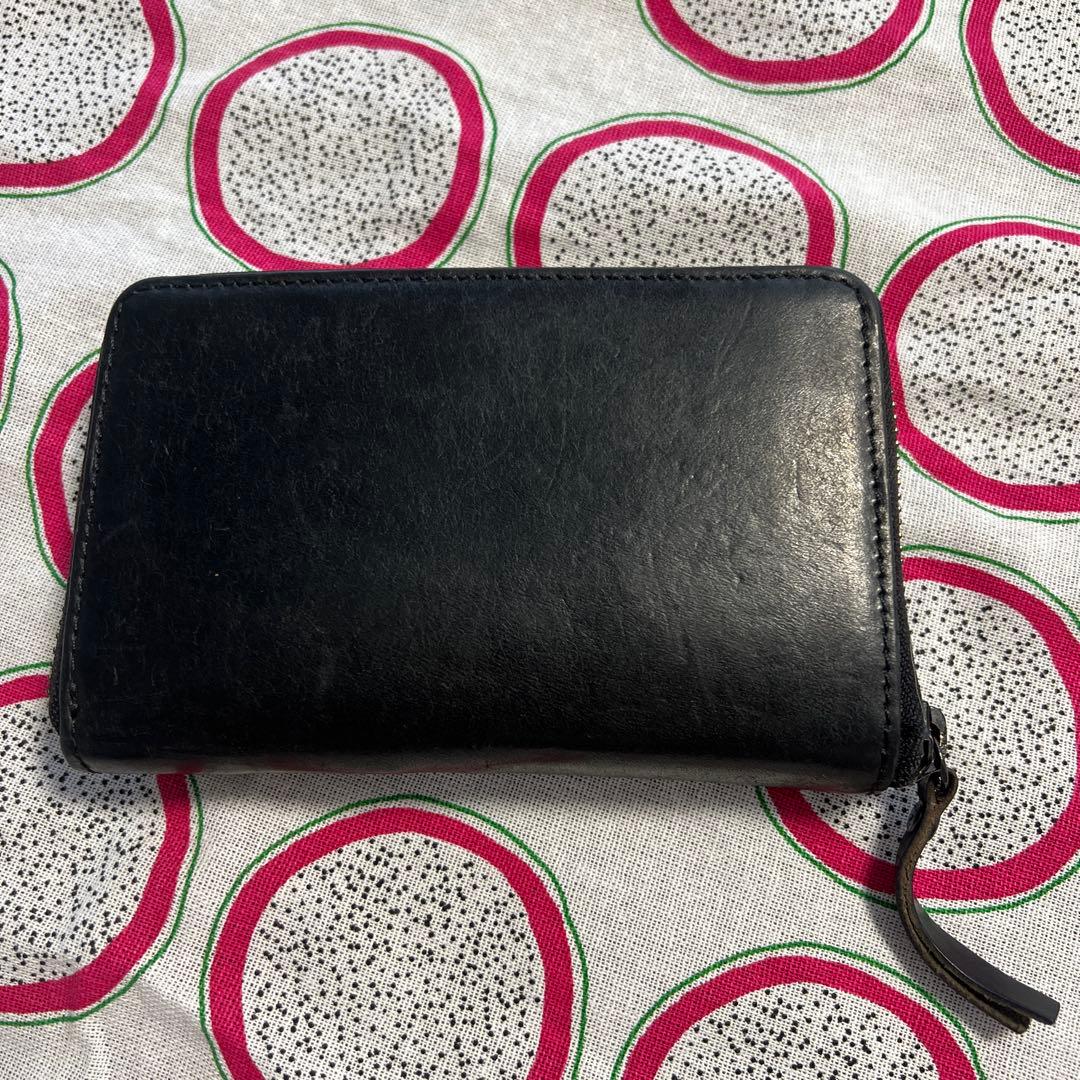 Kissora Borsa Bi-fold Wallet, Unisex, Black Leather Folding Wallet