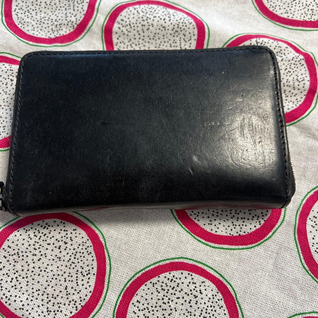 Kissora Borsa Bi-fold Wallet, Unisex, Black Leather Folding Wallet